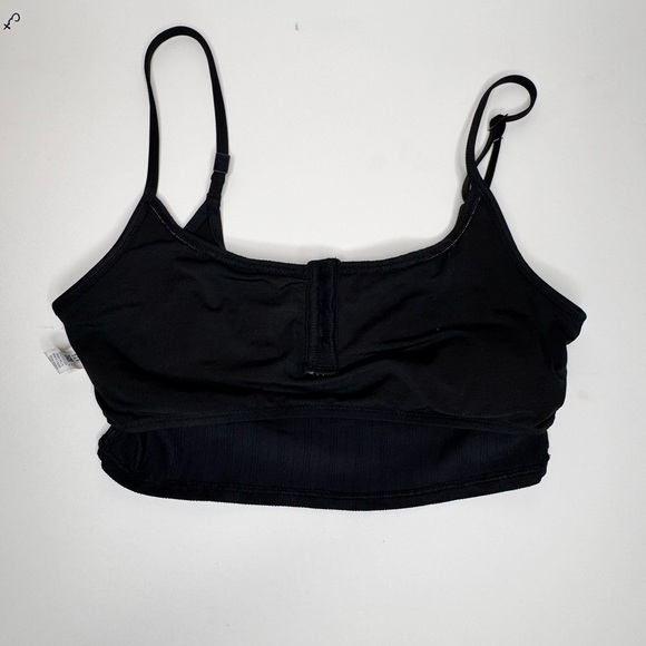 Aerie Ribbed Bikini Top Size Medium and Bottom in Black Size Small - Picture 6 of 9